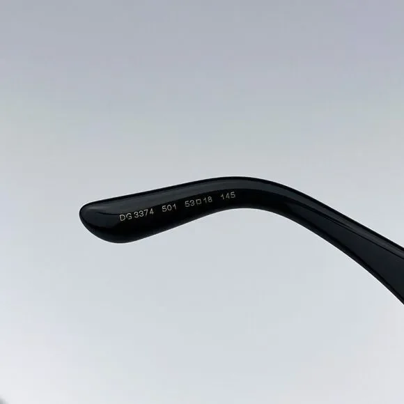 NEW D&G DG3374 501 Black Square Women Eyeglasses